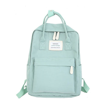 Women Canvas Backpacks Candy Color Waterproof School Bags for Teenagers Girls Big Cute Laptop Backpack Patchwork Kawaii Backpack